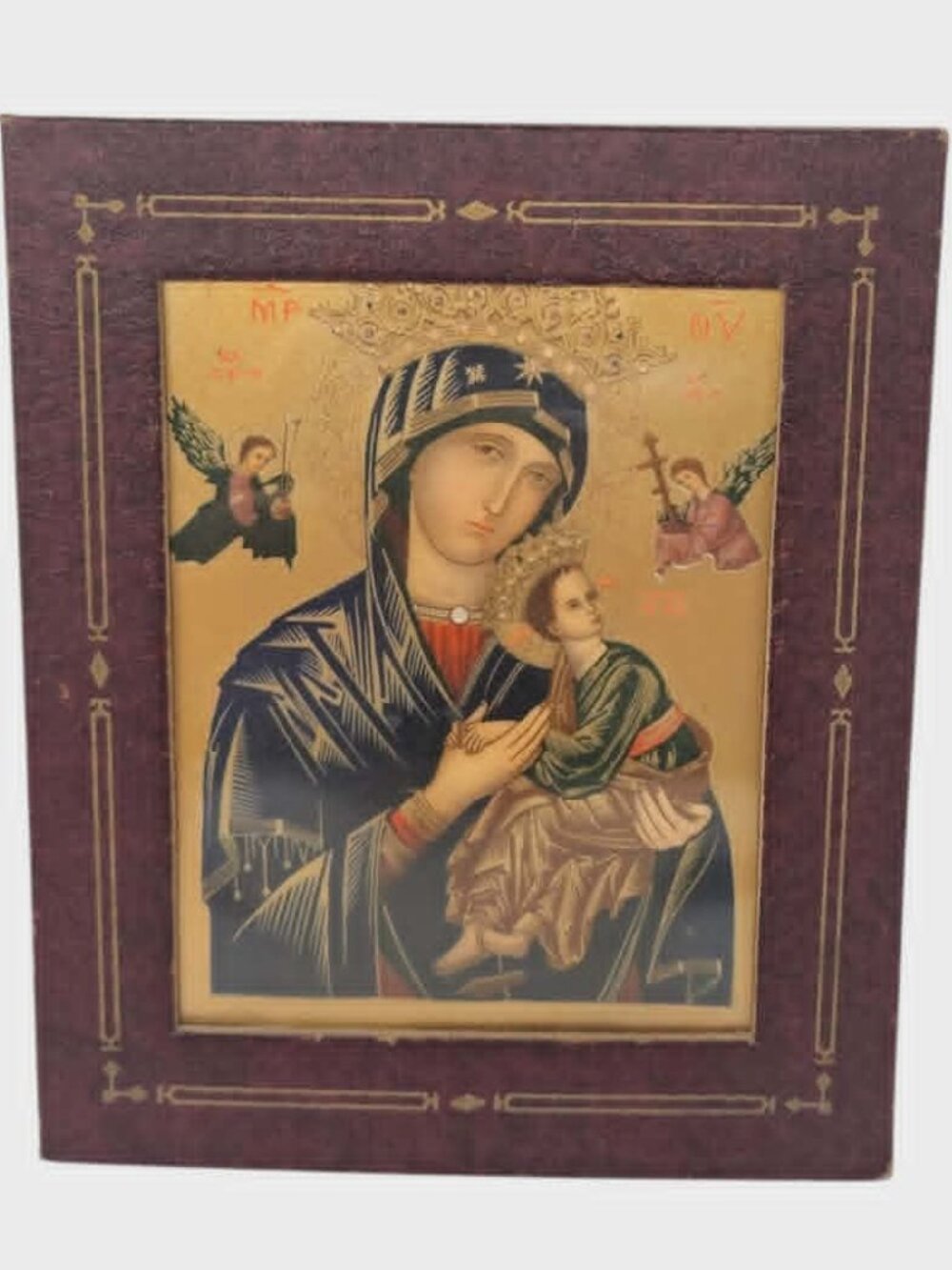 Our Lady of Perpetual Help Decorative Printed Replica Framed 5"